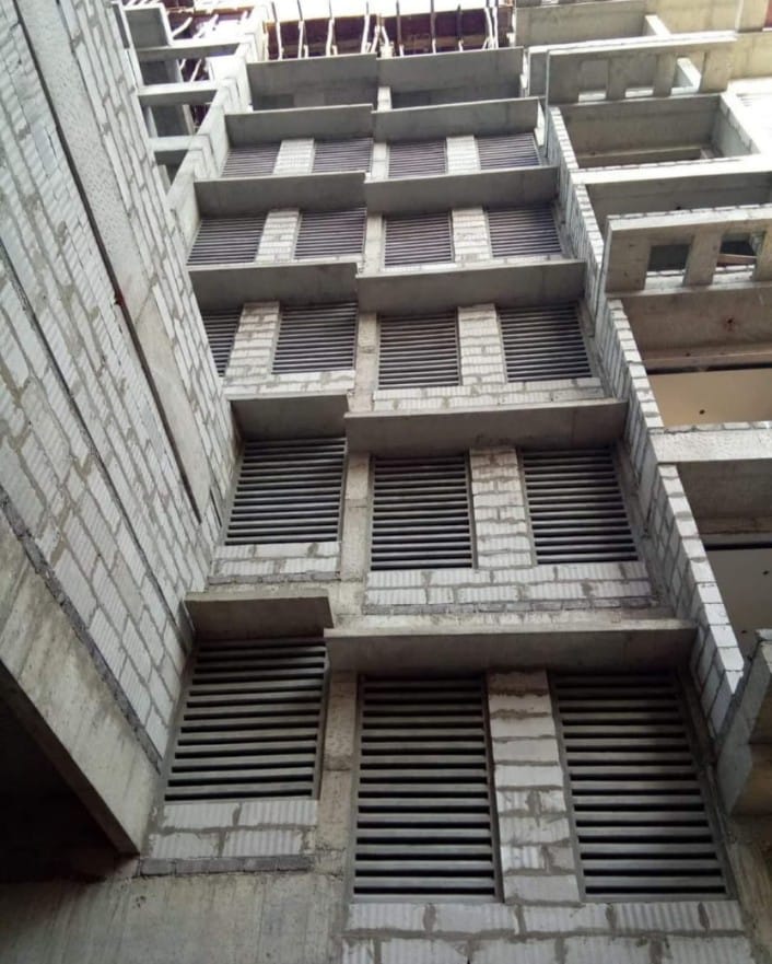 Concrete RCC window fence design